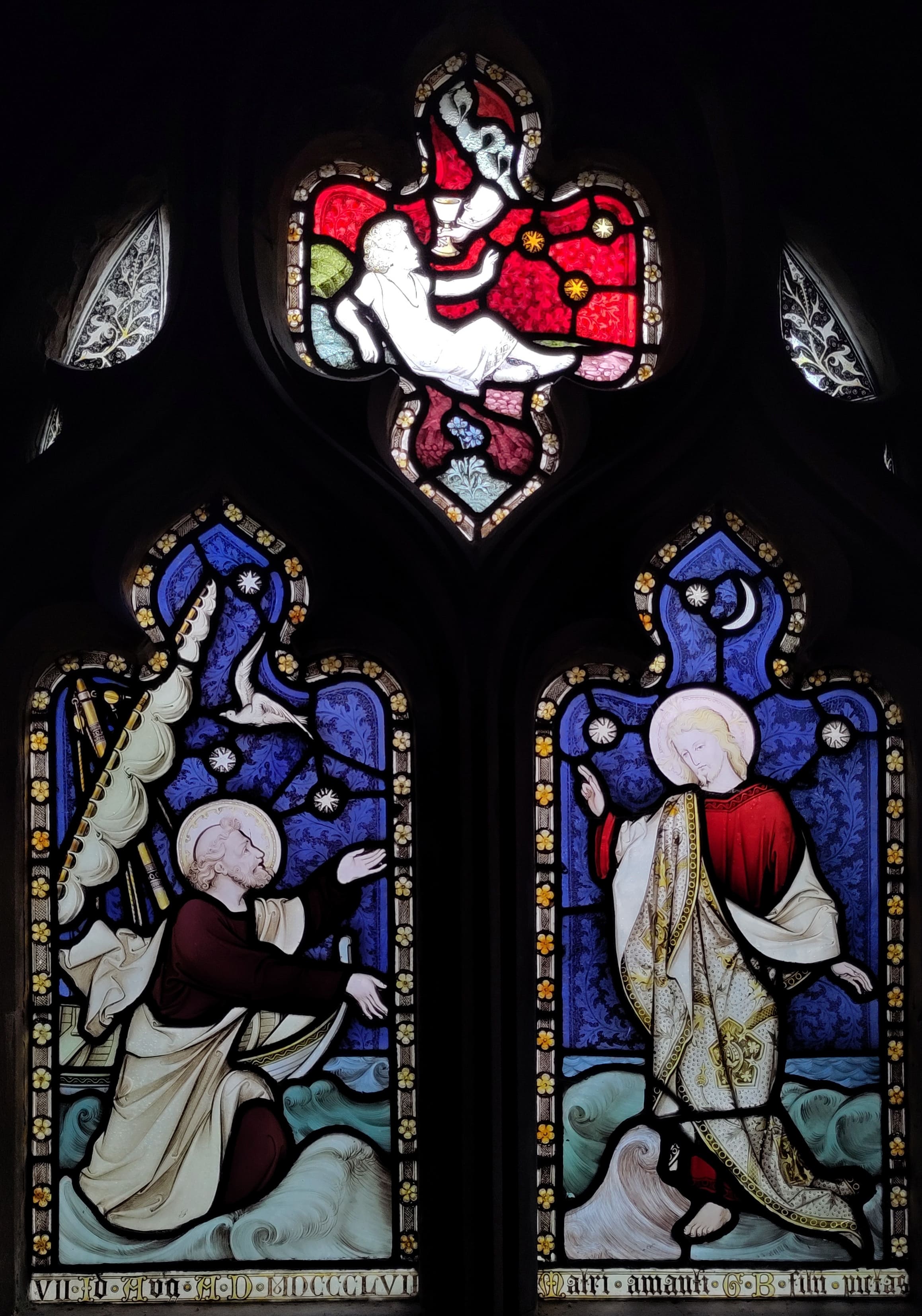 An image of a stained glass window.